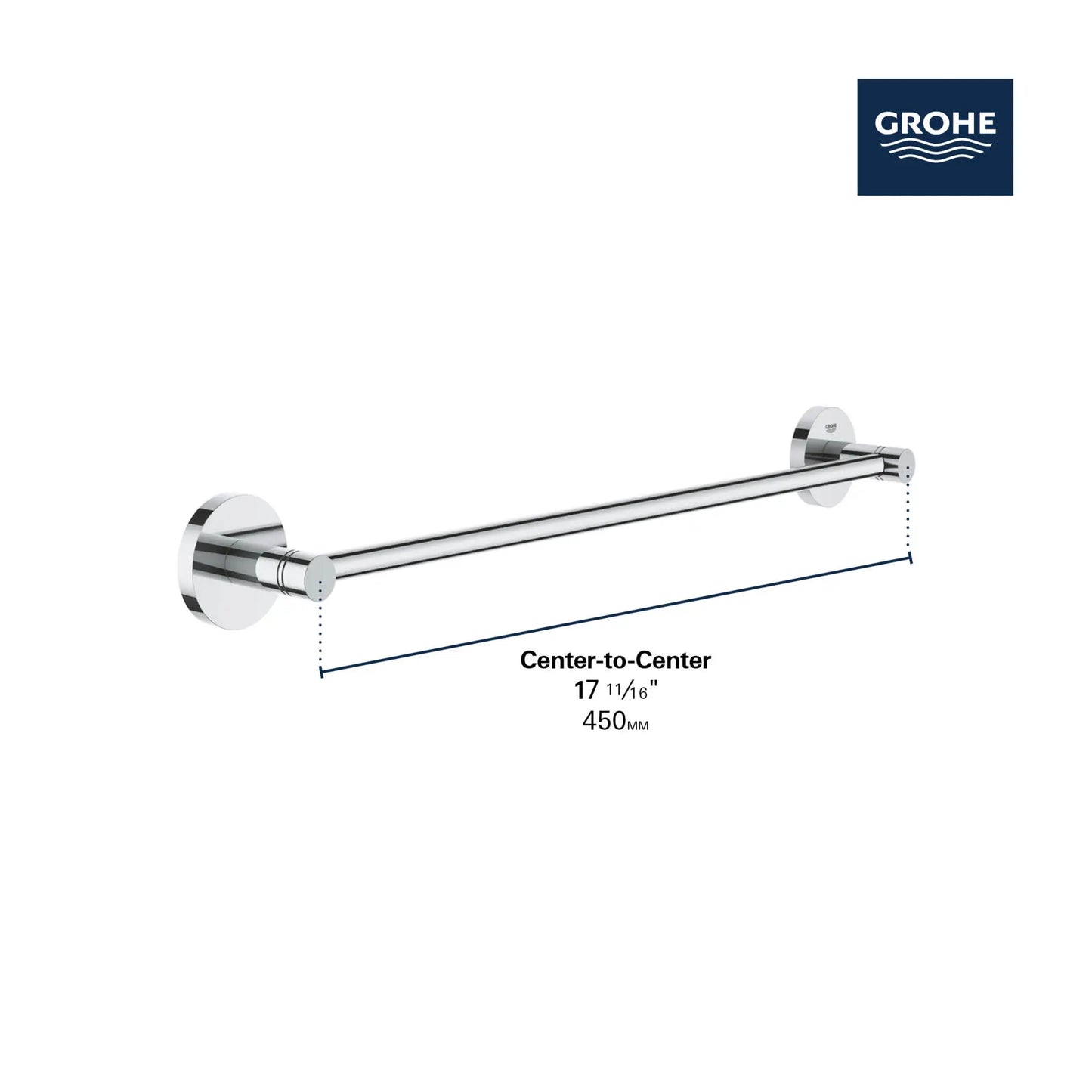 Grohe Essentials 18" Towel Bar - 40688