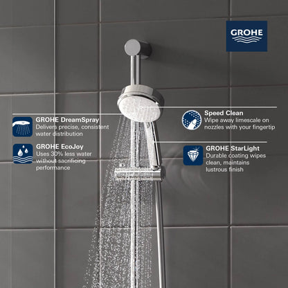 Grohe Tempesta Cosmopolitan 100 Hand Shower - 2 Sprays, 5.7 L/min (1.5 gpm) - 27571