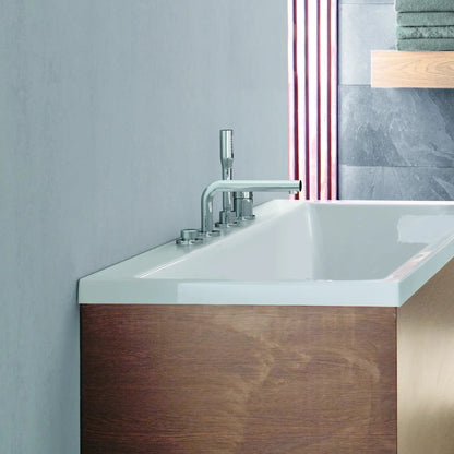 Grohe Concetto 4-Hole Single-Handle Deck Mount Roman Tub Faucet 1.75 GPM Hand Shower