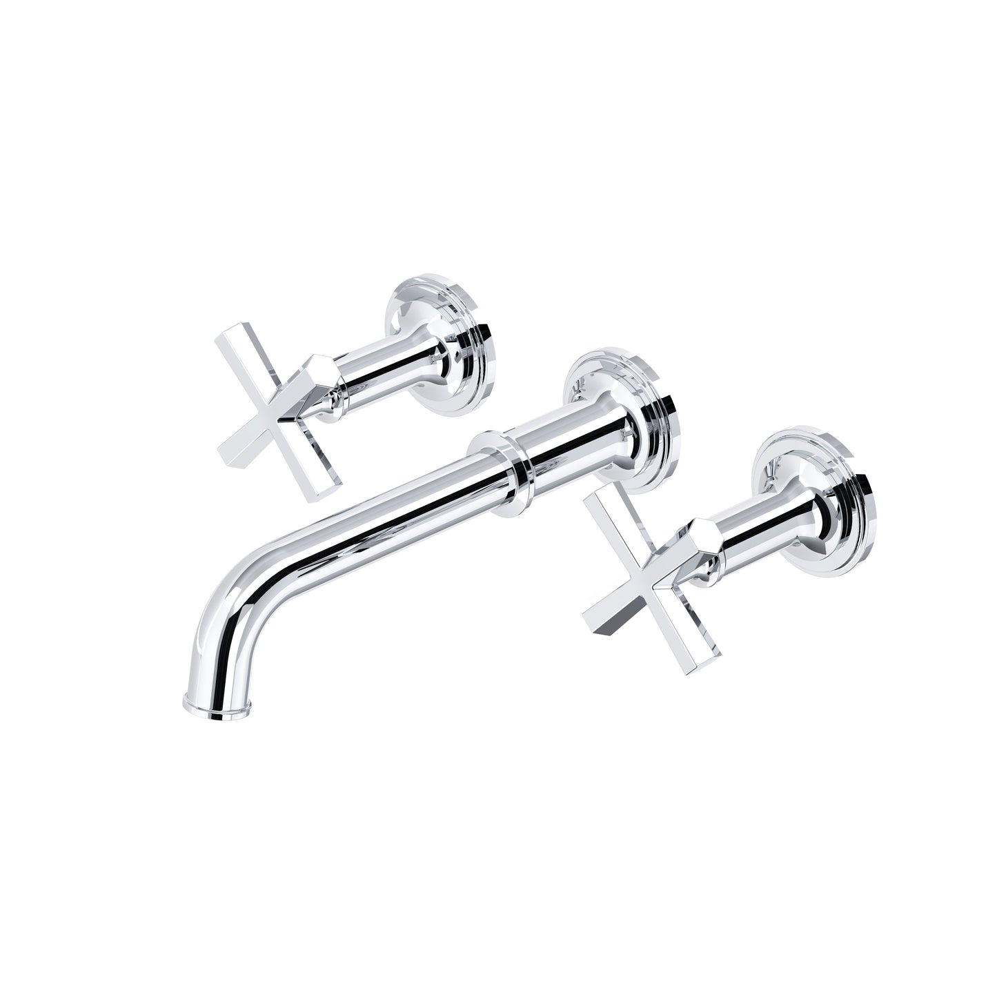 Rohl San Giovanni Wall Mount Lavatory Faucet Trim With Cross Handle - TSG08W3XM