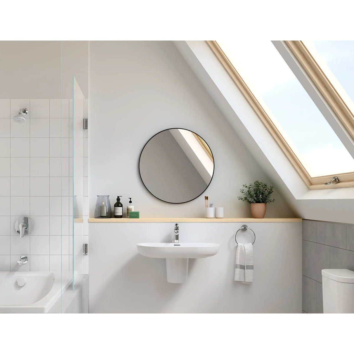 Grohe Essence Wall Mount 27" Bathroom Sink, 1-Hole