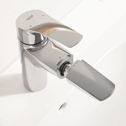 Grohe Eurosmart Single Hole Single-Handle M-Size Bathroom Faucet, 1.2 GPM (4.5 L/min) with Pull-Out - 23991