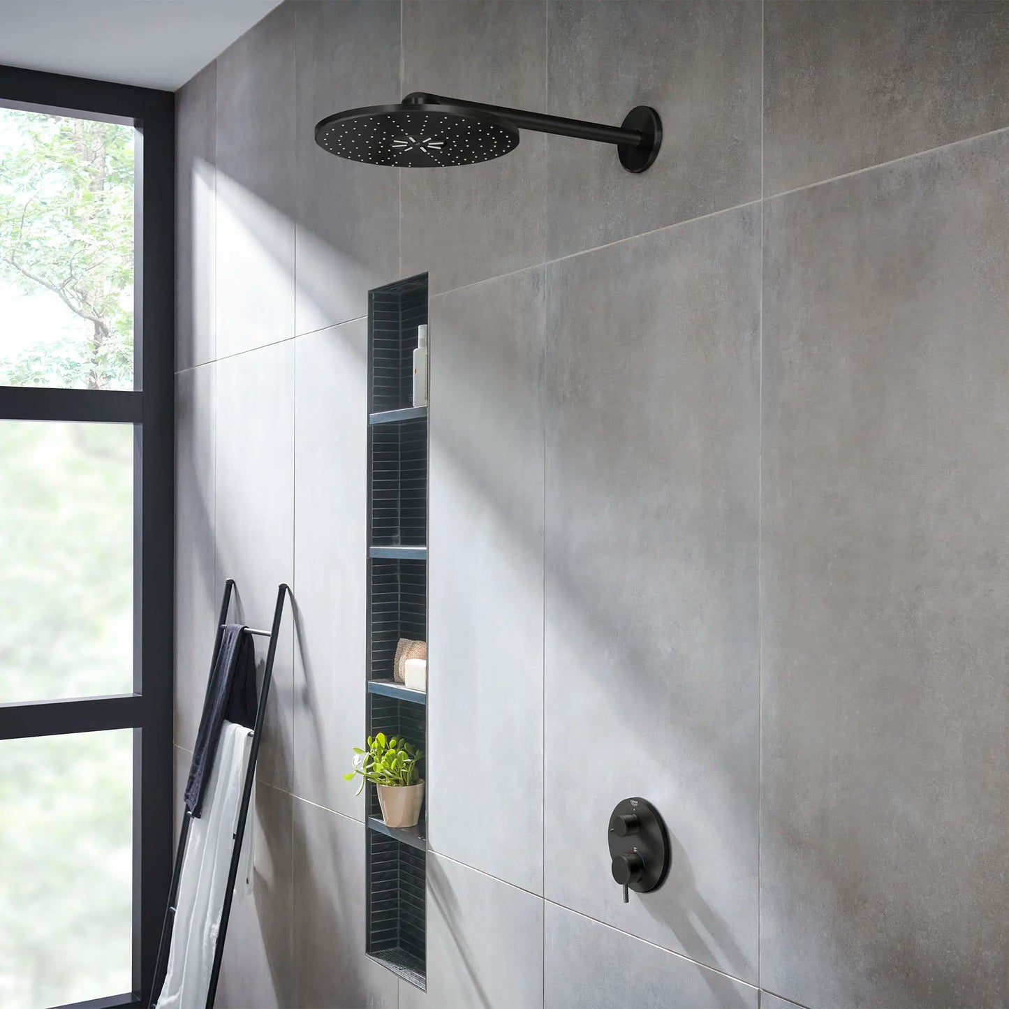 Grohe Rainshower 310 Mono Shower Head, 12" - 1 Spray, 6.6 L/min (1.75 gpm) - 26569