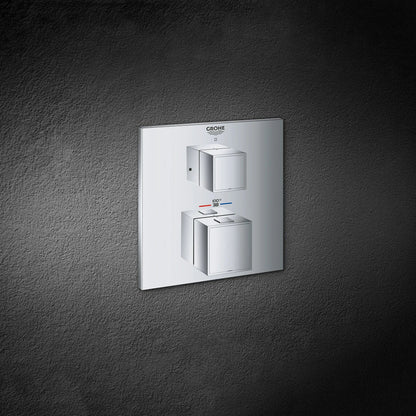 Grohe Grohtherm Cube Dual Function 2-Handle Thermostatic Valve Trim - 24158