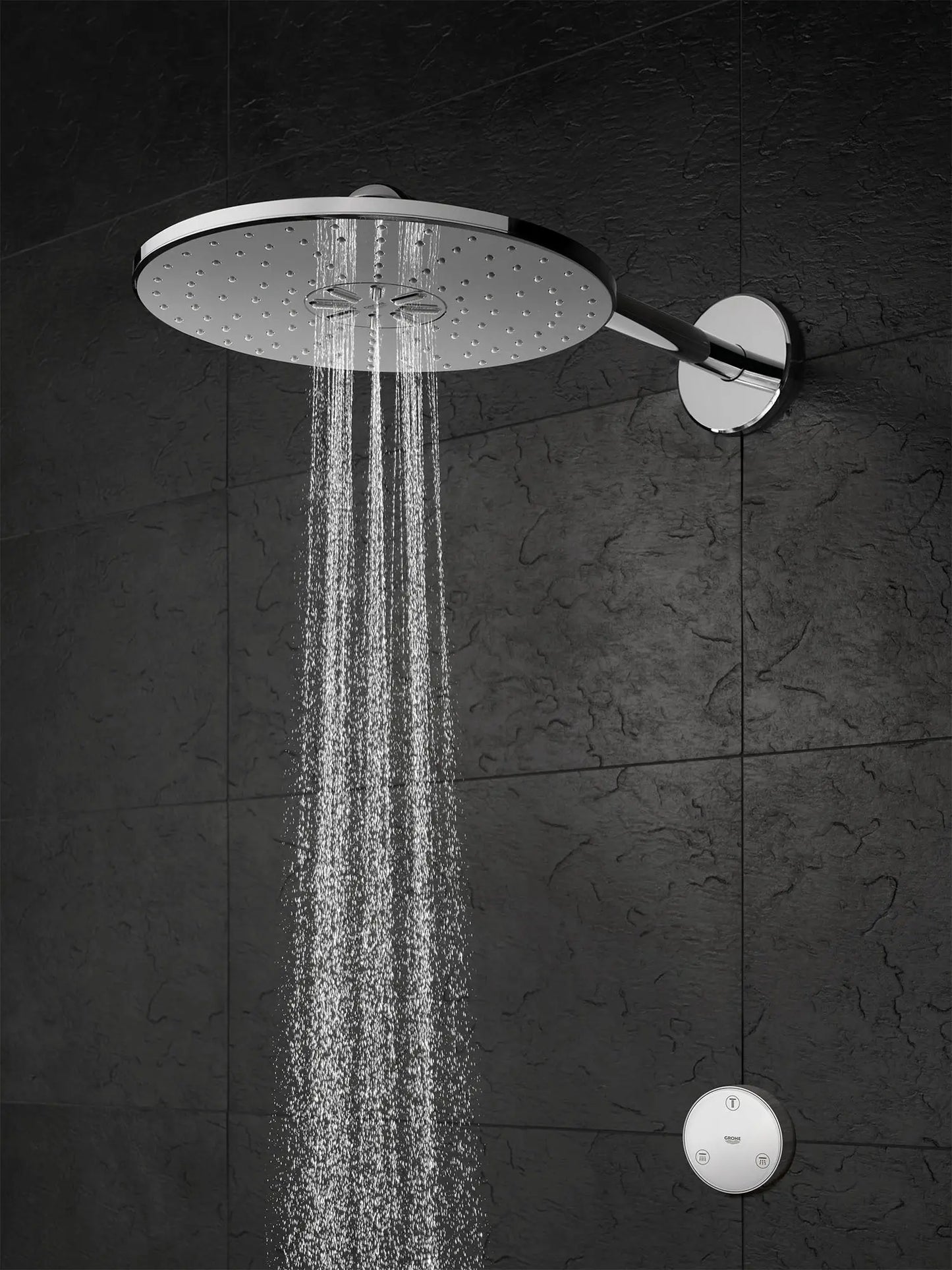 Grohe Rainshower 310 Smartconnect Shower Head with Remote, 12" - 2 Sprays, 1.75 GPM (6.6 L/min) - 26644