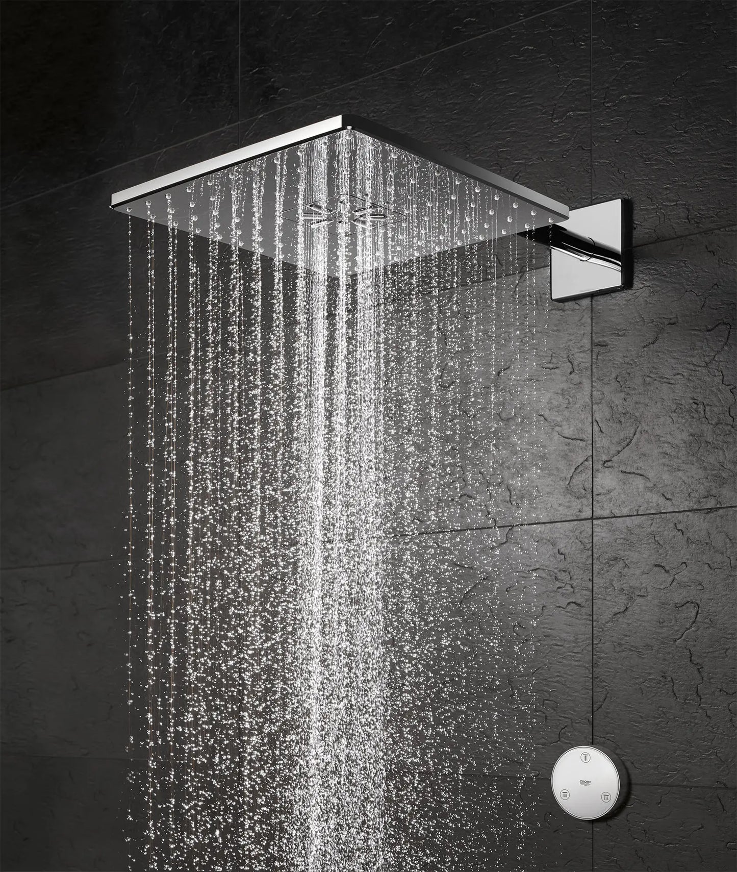 Grohe Rainshower 310 SmartConnect Shower Head with Remote, 12" - 2 Sprays, 1.75 GPM (6.6 L/min) - 26645