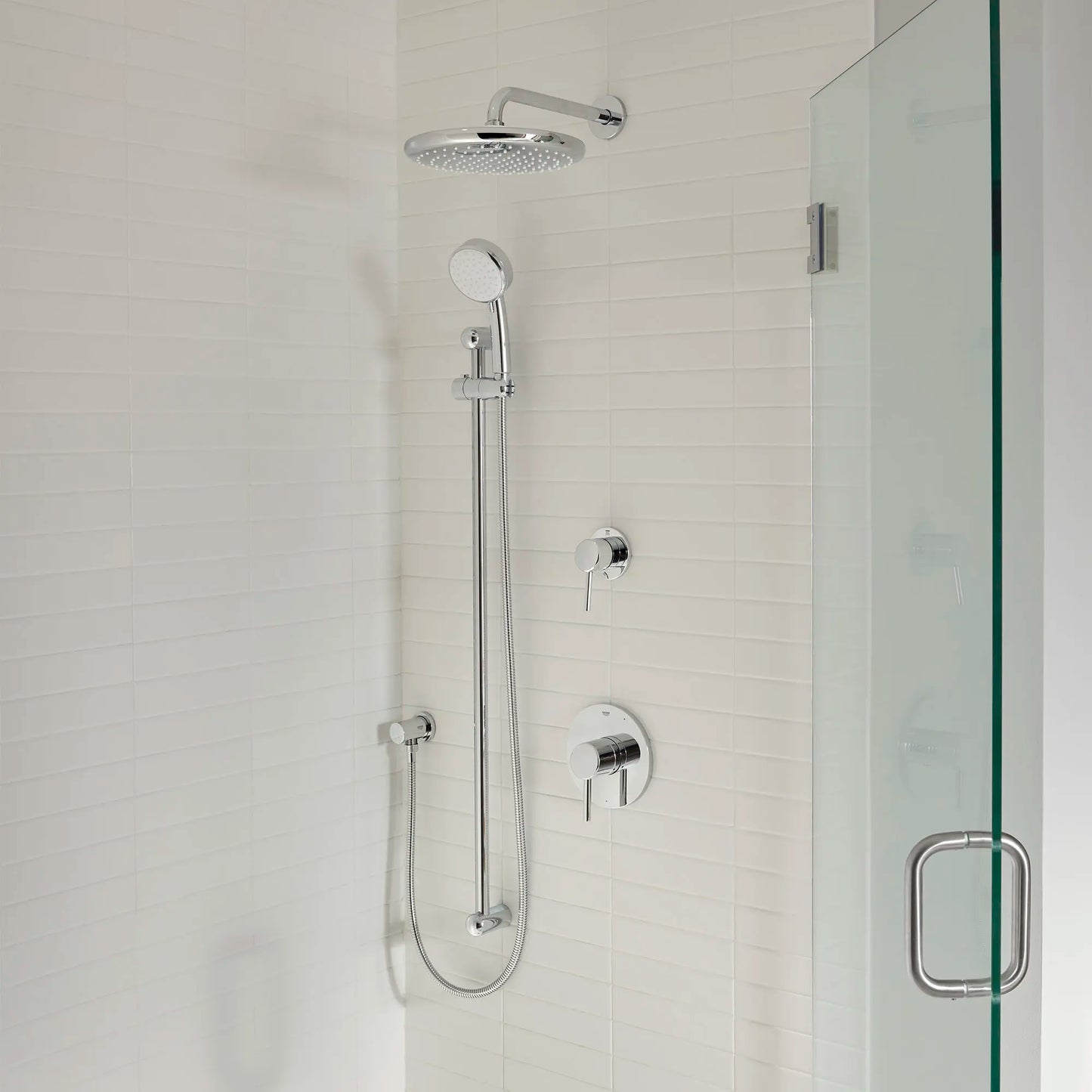 Grohe Tempesta 250 Rain Shower Head, 9 7/8" - 1 Spray, 1.75 GPM (6.6 L/min) - 26715