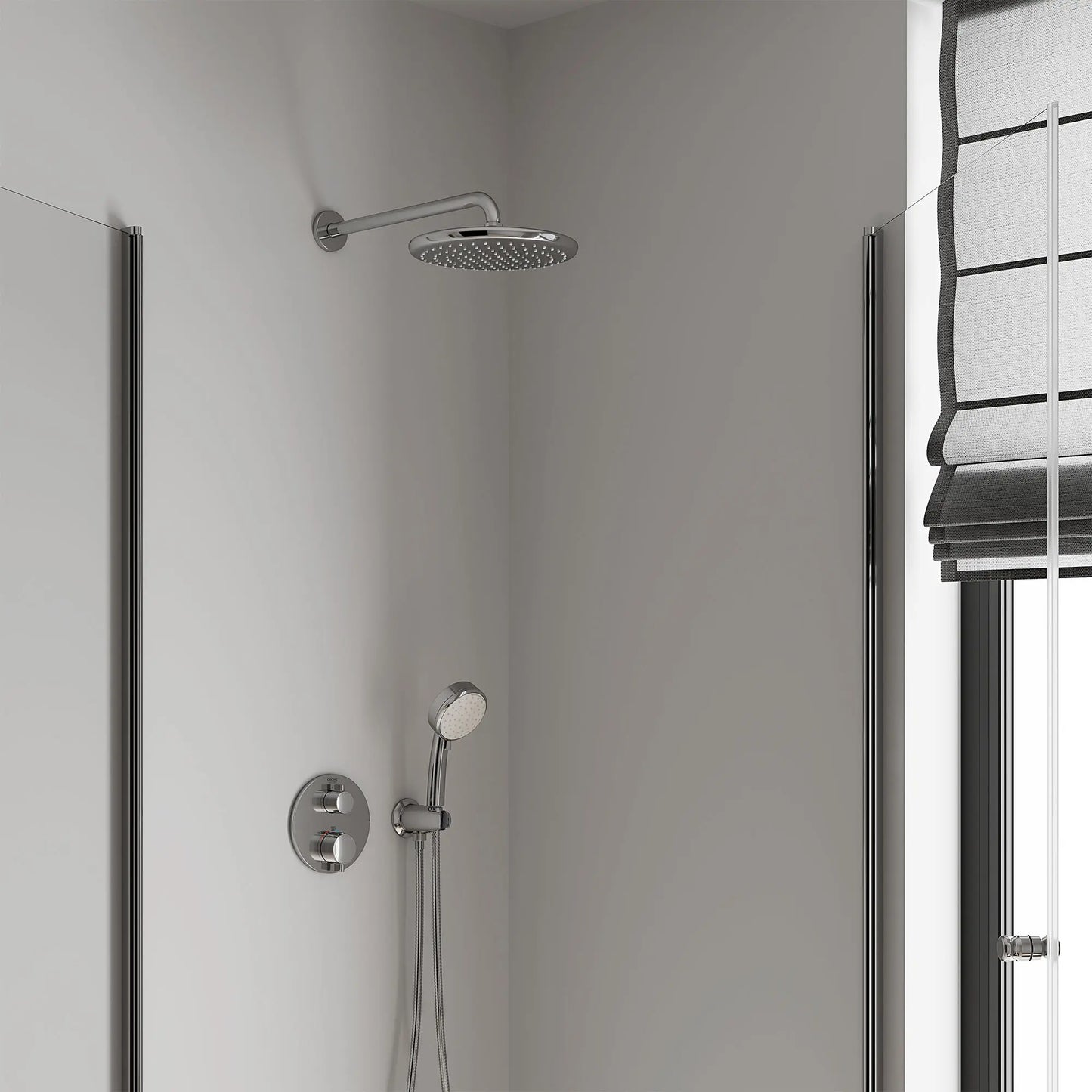 Grohe Tempesta 250 Rain Shower Head, 9 7/8" - 1 Spray, 1.75 GPM (6.6 L/min) - 26715