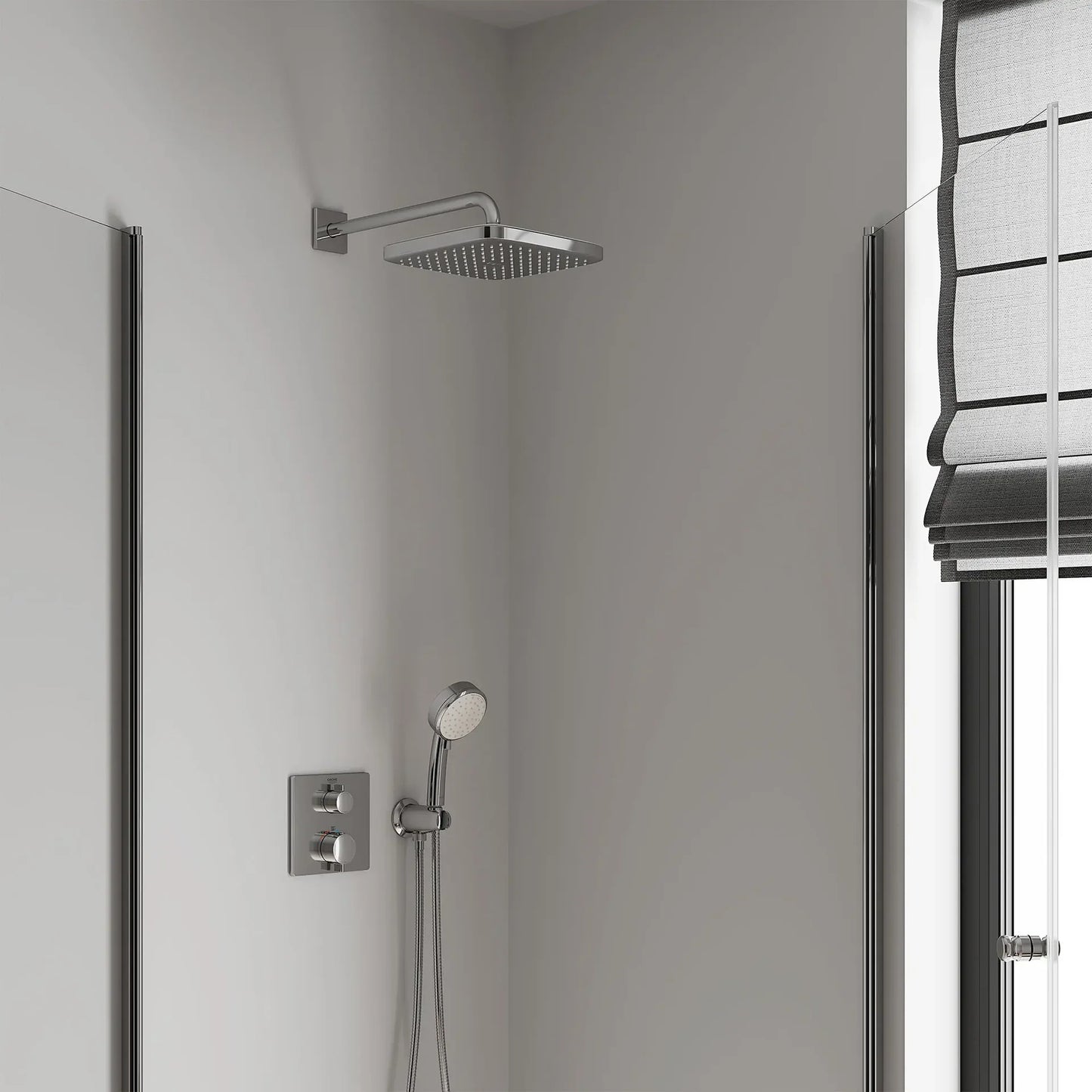 Grohe Tempesta 250 Rain Showerhead, 9 7/8" - 1 Spray, 1.75 GPM (6.6 L/min) - 26718