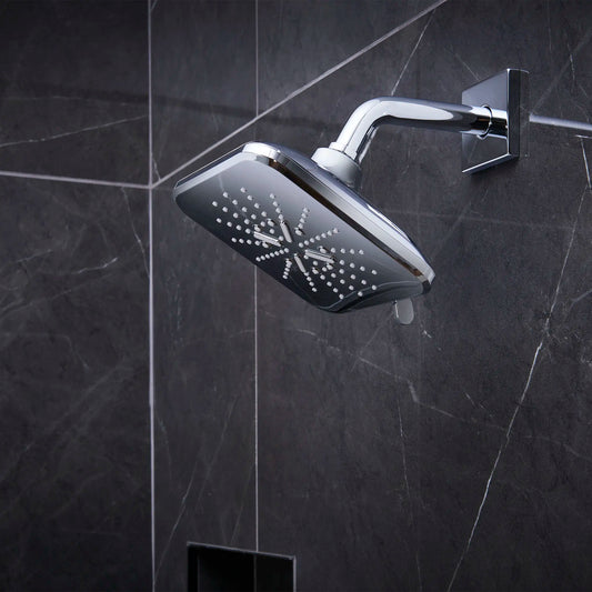 Grohe Rainshower SmartActive Shower Head, 6-1/2" - 3 Sprays, 1.75 GPM (6.6 L/min) - 26797