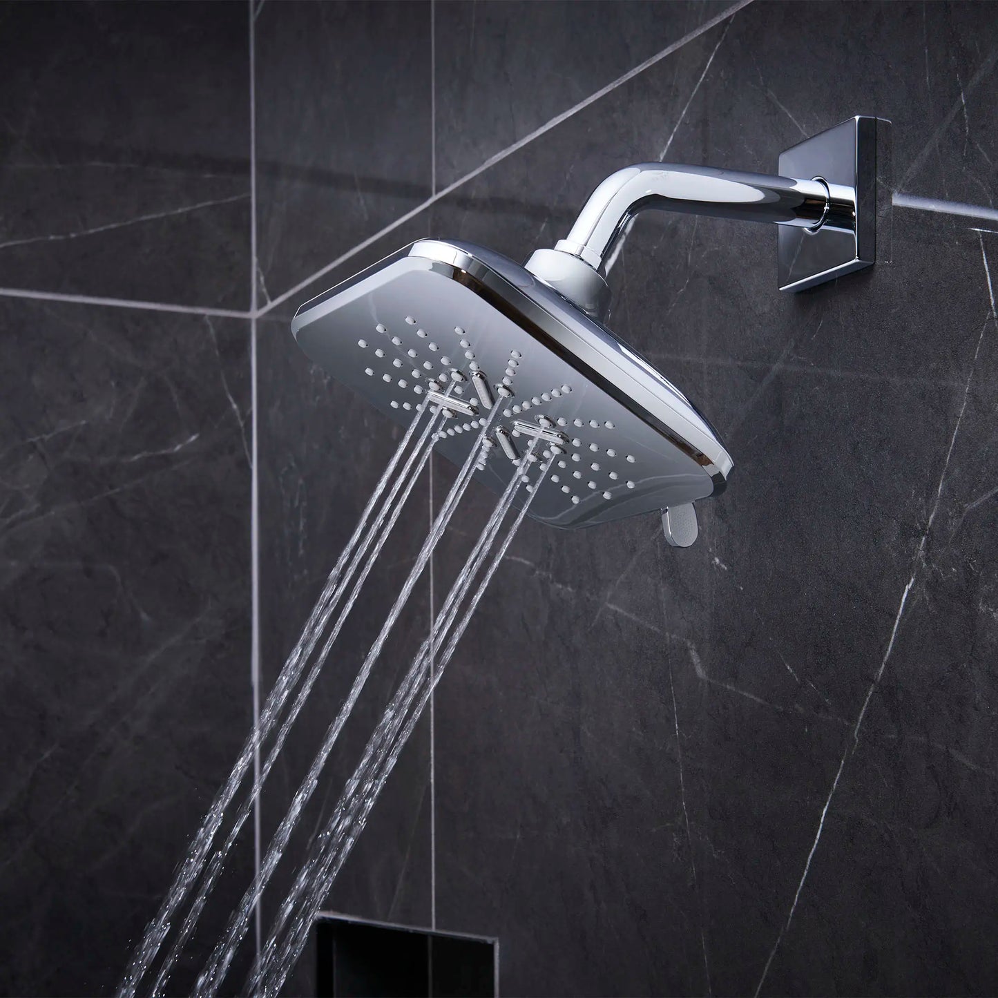 Grohe Rainshower SmartActive Shower Head, 6-1/2" - 3 Sprays, 1.75 GPM (6.6 L/min) - 26797