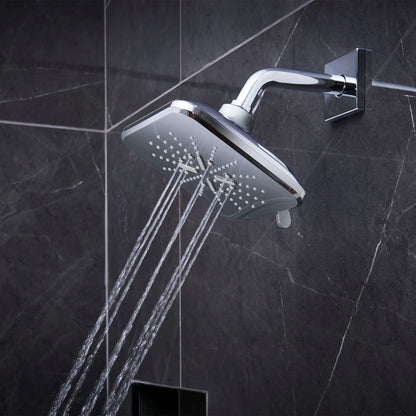 Grohe Rainshower SmartActive Shower Head, 6-1/2" - 3 Sprays, 1.75 GPM (6.6 L/min) - 26797