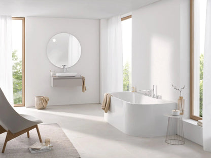 Grohe Plus 4-Hole Single-Handle Deck Mount Roman Tub Faucet with 1.75 gpm Hand Shower - 29307