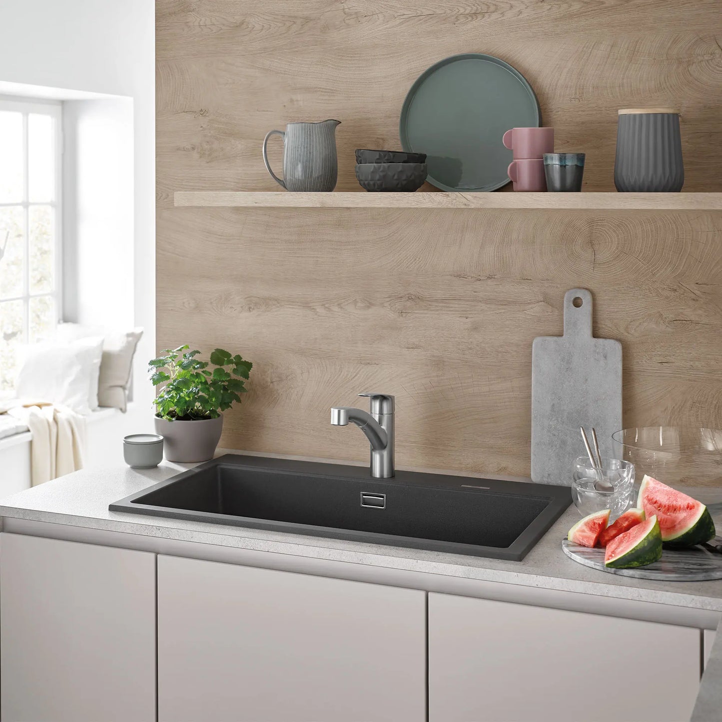 Grohe Eurosmart Single-Handle Dual Spray Pull-Out Kitchen Faucet 1.75 GPM - 30306
