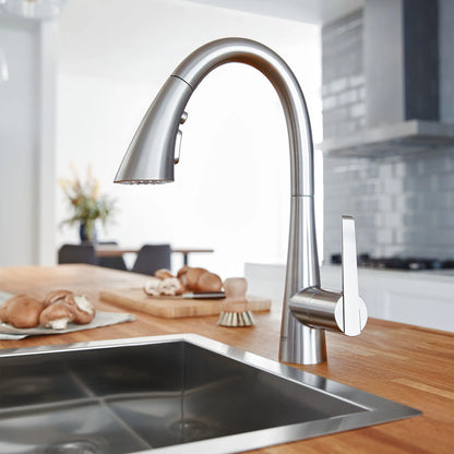 Grohe Zedra Single-Handle Pull Down Triple Spray Bar Faucet 1.75 gpm - 30368