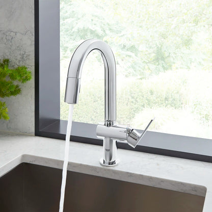 Grohe Defined Single-Handle Pull Down Kitchen Faucet Dual Spray 1.75 gpm - 30377