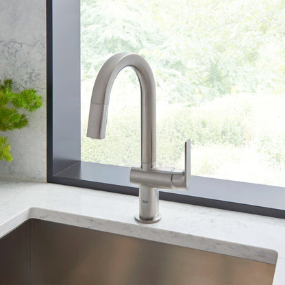 Grohe Defined Single-Handle Pull Down Kitchen Faucet Dual Spray 1.75 gpm - 30377