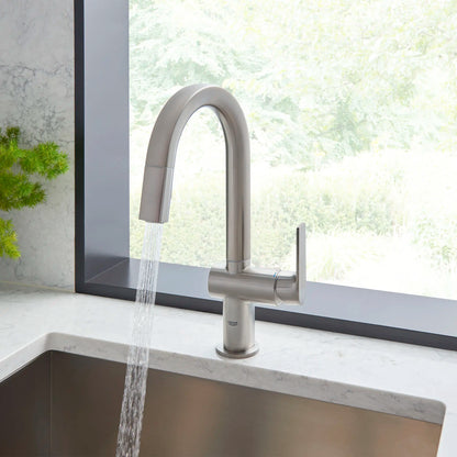 Grohe Defined Single-Handle Pull Down Kitchen Faucet Dual Spray 1.75 gpm - 30377