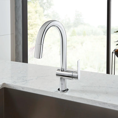 Grohe Defined Single-Handle Pull Down Dual Spray Bar Faucet 1.75 gpm - 30378