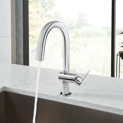 Grohe Defined Single-Handle Pull Down Dual Spray Bar Faucet 1.75 gpm - 30378