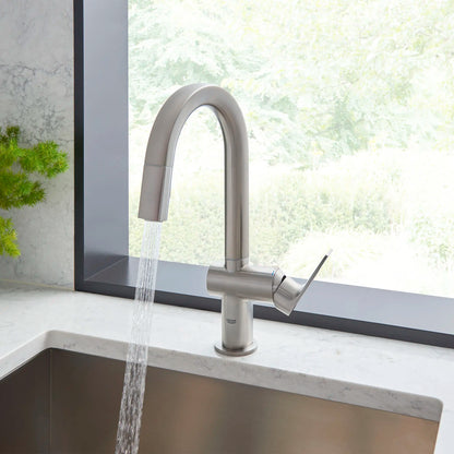 Grohe Defined Single-Handle Pull Down Dual Spray Bar Faucet 1.75 gpm - 30378