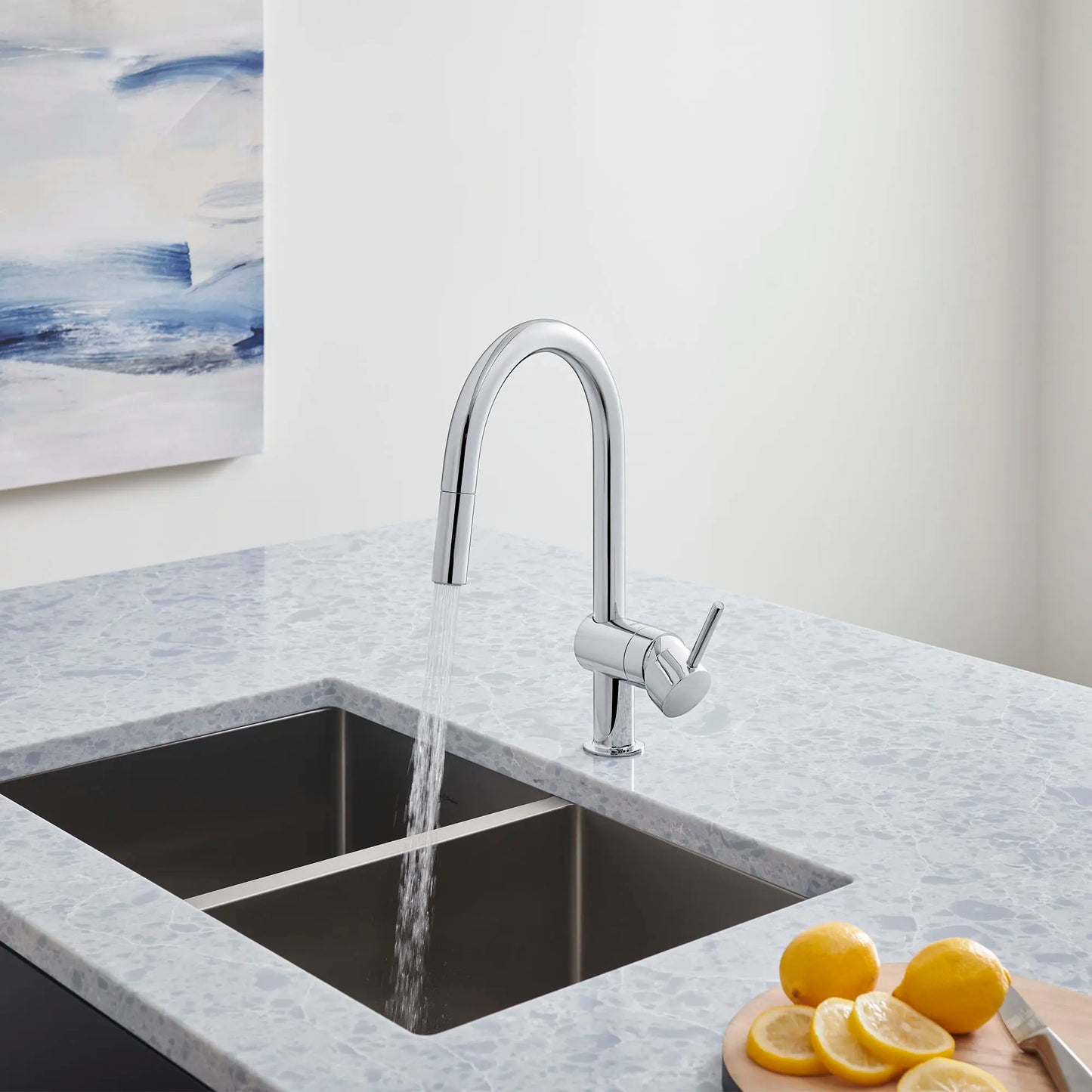 Grohe Minta Single-Handle Pull Down Kitchen Faucet Dual Spray 1.75 gpm - 31378