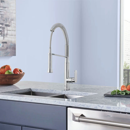 Grohe K7 Medium Single-Handle Semi-Pro Dual Spray Kitchen Faucet 1.75 GPM