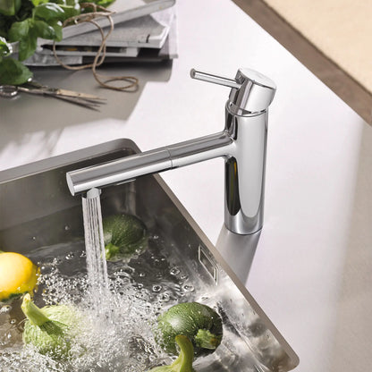 Grohe Concetto Single-Handle Pull-Out Kitchen Faucet Dual Spray (1.5 gpm) - 31453
