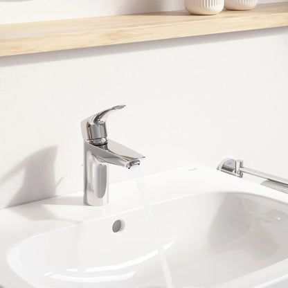 Grohe Eurosmart Single Hole Single-Handle M-Size Bathroom Faucet, 1.2 GPM (4.5 L/min) with Pull-Out - 23991