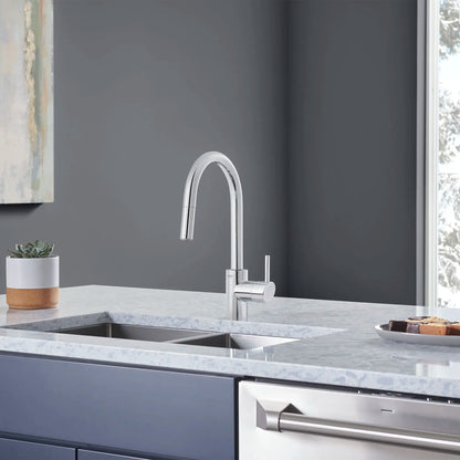 Grohe Concetto Single-Handle Pull Down Kitchen Faucet Dual Spray 1.75 GPM - 32665