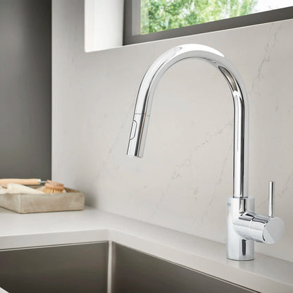Grohe Concetto Single-Handle Pull Down Kitchen Faucet Dual Spray 1.75 GPM - 32665