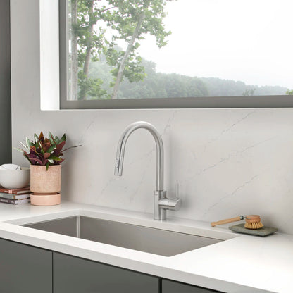 Grohe Concetto Single-Handle Pull Down Kitchen Faucet Dual Spray 1.75 GPM - 32665