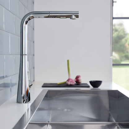 Grohe Zedra Single-Handle Pull-Out Kitchen Faucet Dual Spray (1.75 gpm) - 33893