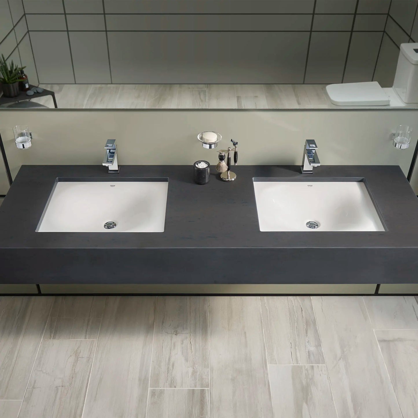Grohe Eurocube Single Hole Single-Handle M-Size Bathroom Faucet, 1.2 GPM