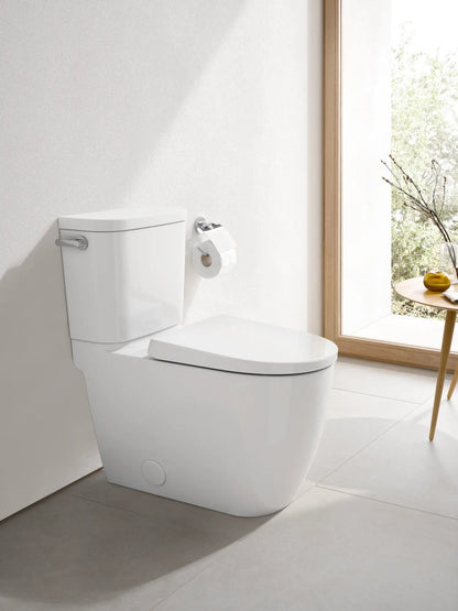 Grohe Essence Two-Piece Right Height Elongated Toilet With Seat 1.28 GPF, Left-Hand Trip Lever