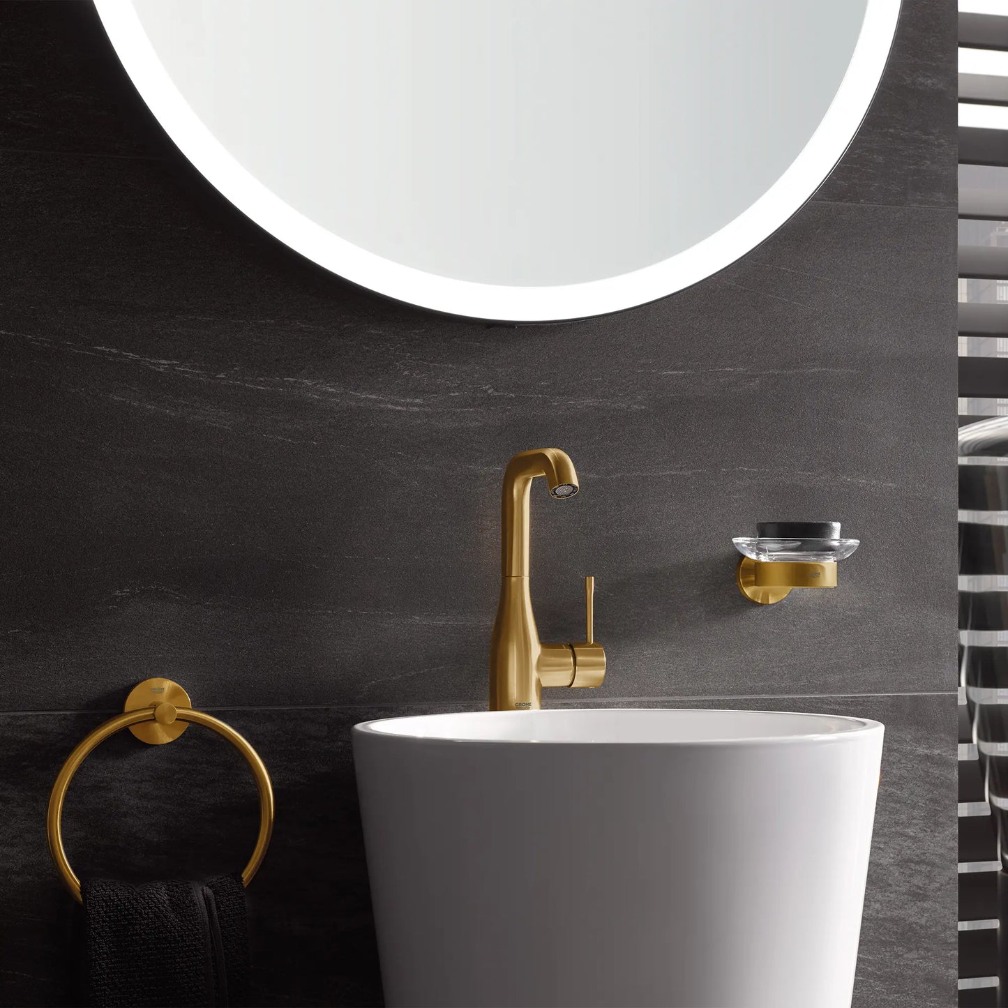 Grohe Essentials 8" Towel Ring - 40365
