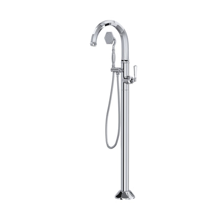 Rohl Palladian Single Hole Floor Mount Tub Filler Trim - TPN06HF1LM
