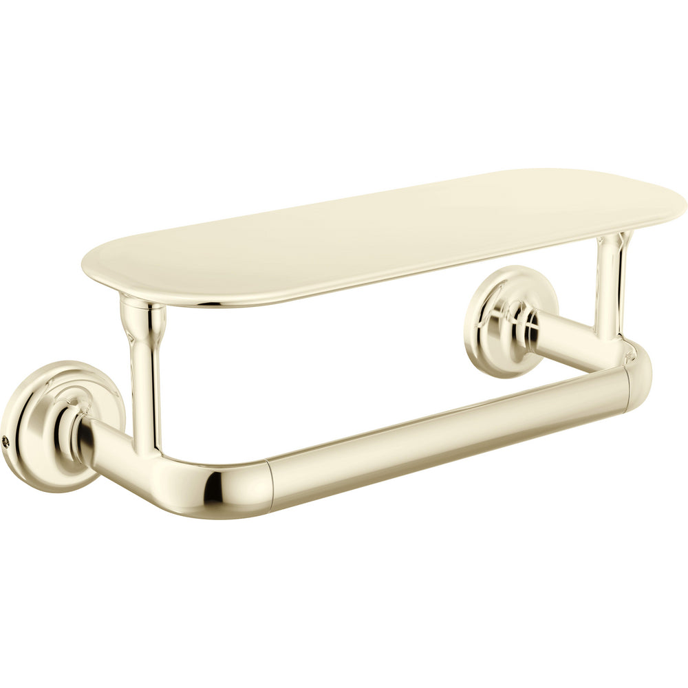 Delta 74508 Bonacci 8" Towel Bar with Shelf - Polished Nickel