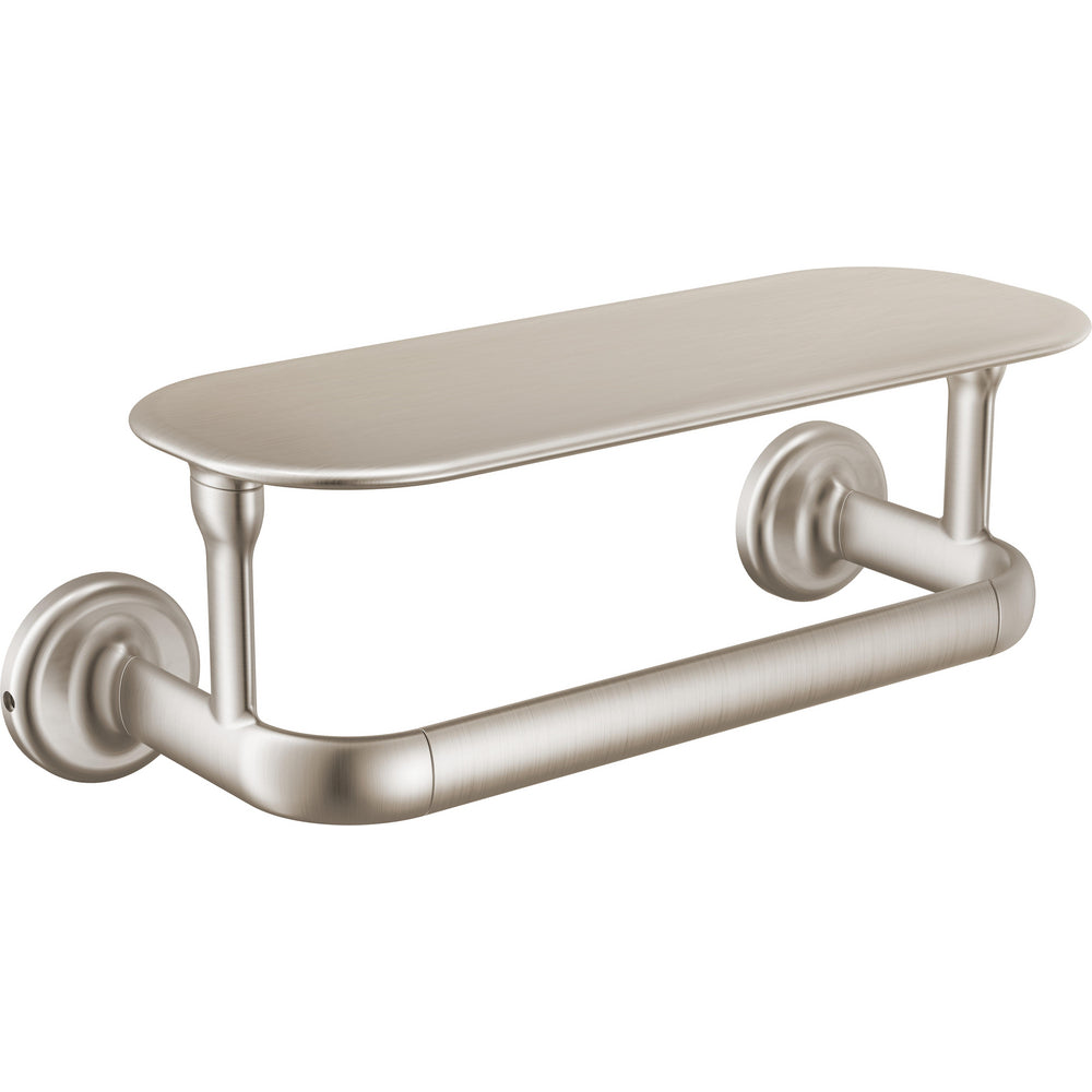 Delta 74508 Bonacci 8" Towel Bar with Shelf - Stainless Steel