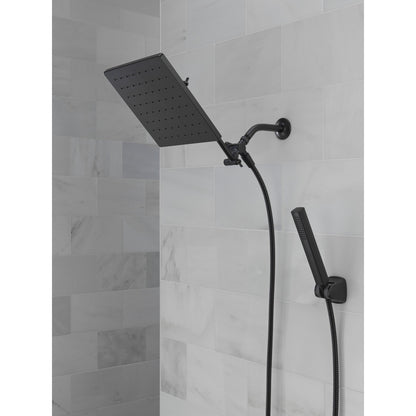 Delta Universal Showering 10 inch Raincan Shower Head & Hand Held Combo with Adjustable Extension Arm - 75527