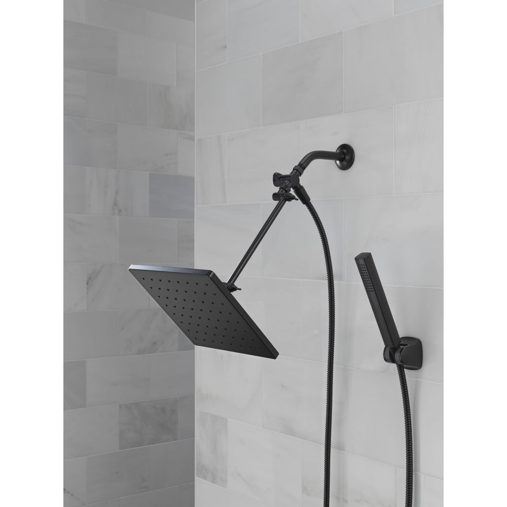 Delta Universal Showering 10 inch Raincan Shower Head & Hand Held Combo with Adjustable Extension Arm - 75527