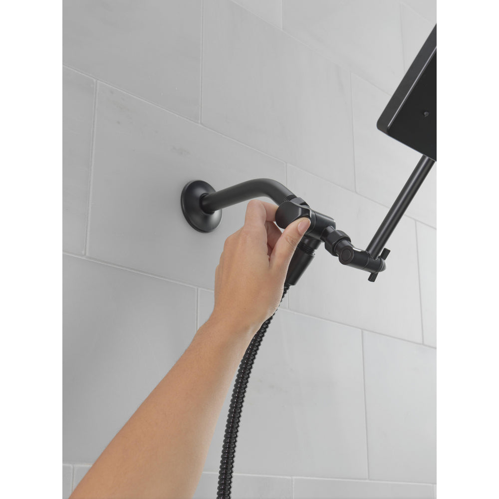Delta Universal Showering 10 inch Raincan Shower Head & Hand Held Combo with Adjustable Extension Arm - 75527