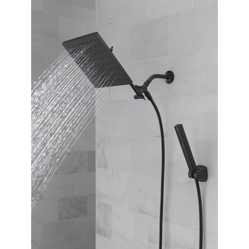 Delta Universal Showering 10 inch Raincan Shower Head & Hand Held Combo with Adjustable Extension Arm - 75527