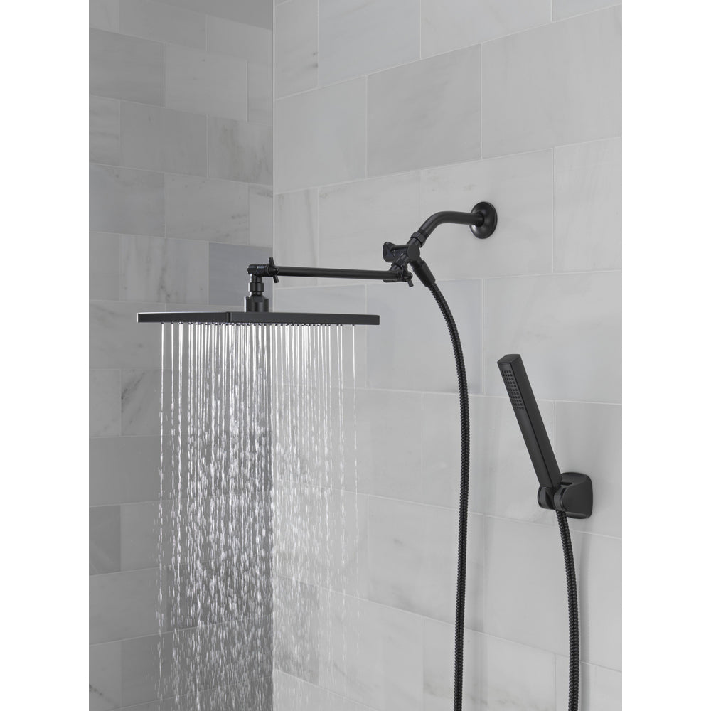 Delta Universal Showering 10 inch Raincan Shower Head & Hand Held Combo with Adjustable Extension Arm - 75527