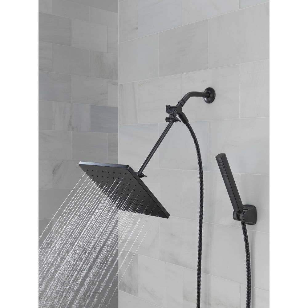 Delta Universal Showering 10 inch Raincan Shower Head & Hand Held Combo with Adjustable Extension Arm - 75527