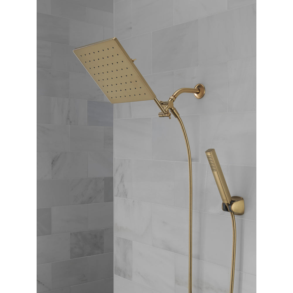 Delta Universal Showering 10 inch Raincan Shower Head & Hand Held Combo with Adjustable Extension Arm - 75527