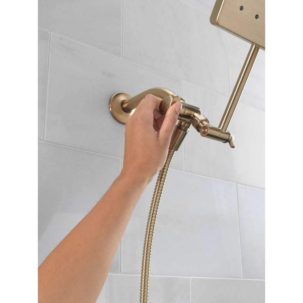 Delta Universal Showering 10 inch Raincan Shower Head & Hand Held Combo with Adjustable Extension Arm - 75527