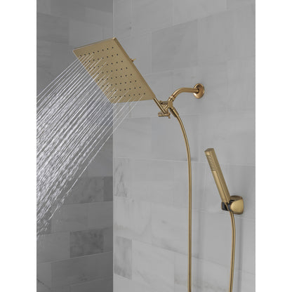 Delta Universal Showering 10 inch Raincan Shower Head & Hand Held Combo with Adjustable Extension Arm - 75527