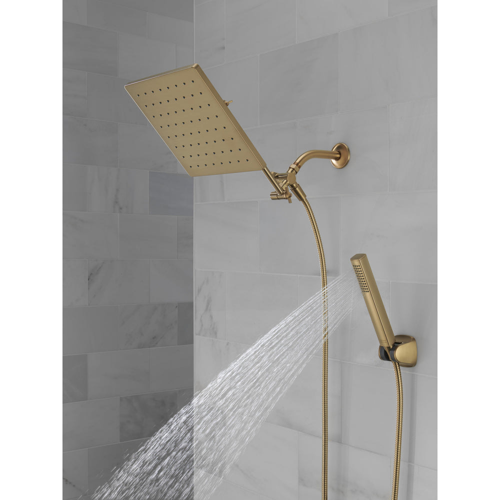 Delta Universal Showering 10 inch Raincan Shower Head & Hand Held Combo with Adjustable Extension Arm - 75527
