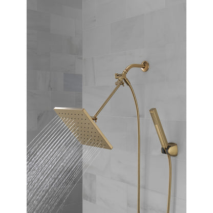 Delta Universal Showering 10 inch Raincan Shower Head & Hand Held Combo with Adjustable Extension Arm - 75527